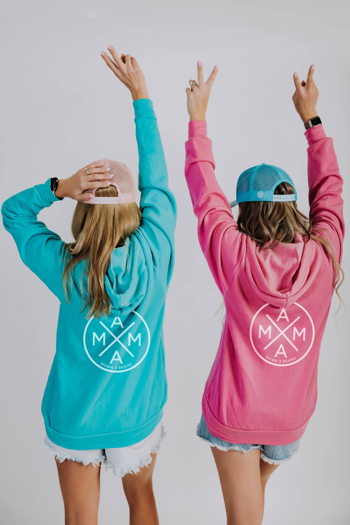 MAMA X™ ZIP UP SWEATSHIRT - TEAL