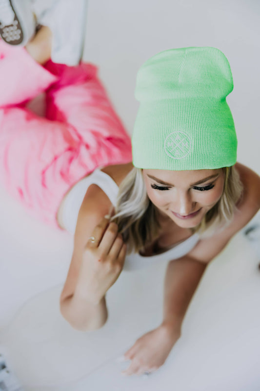 Mama X™ Neon Green Beanie