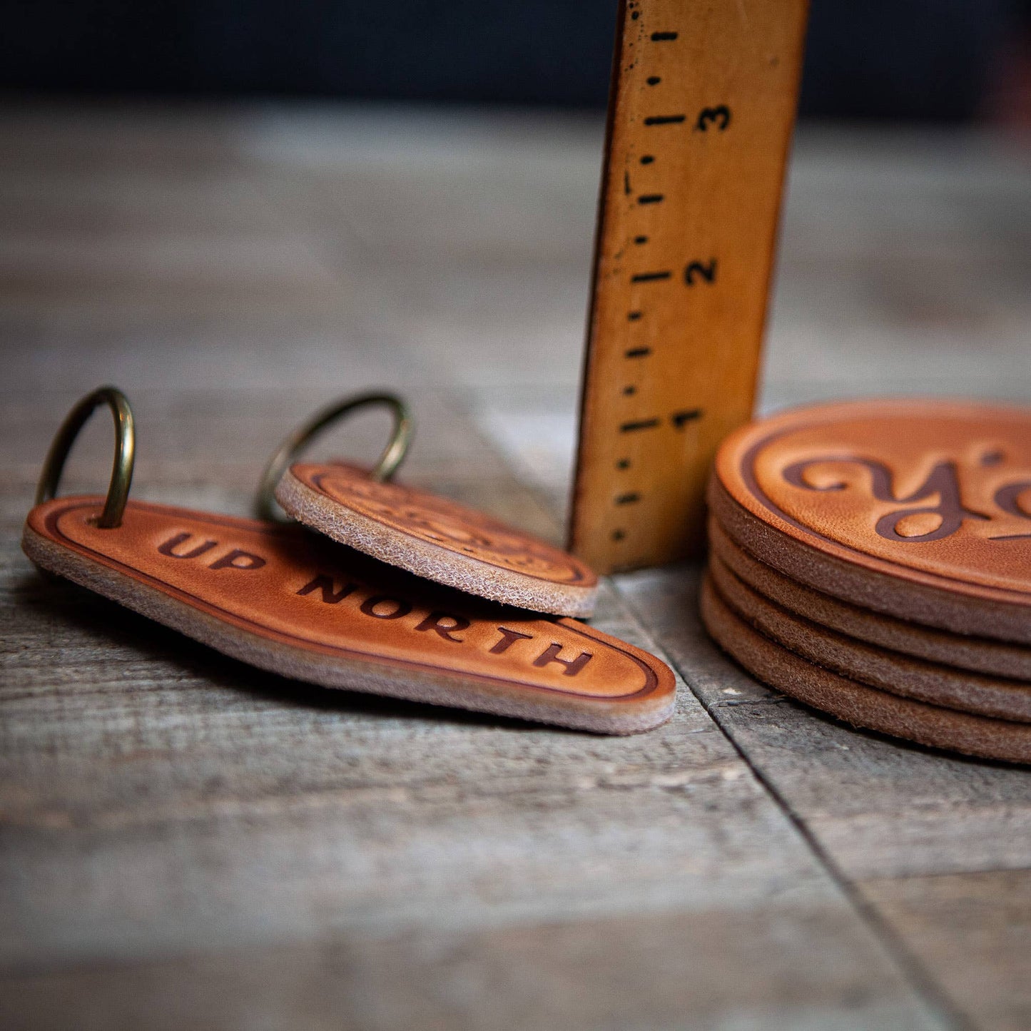 Yeehaw! Leather Coaster