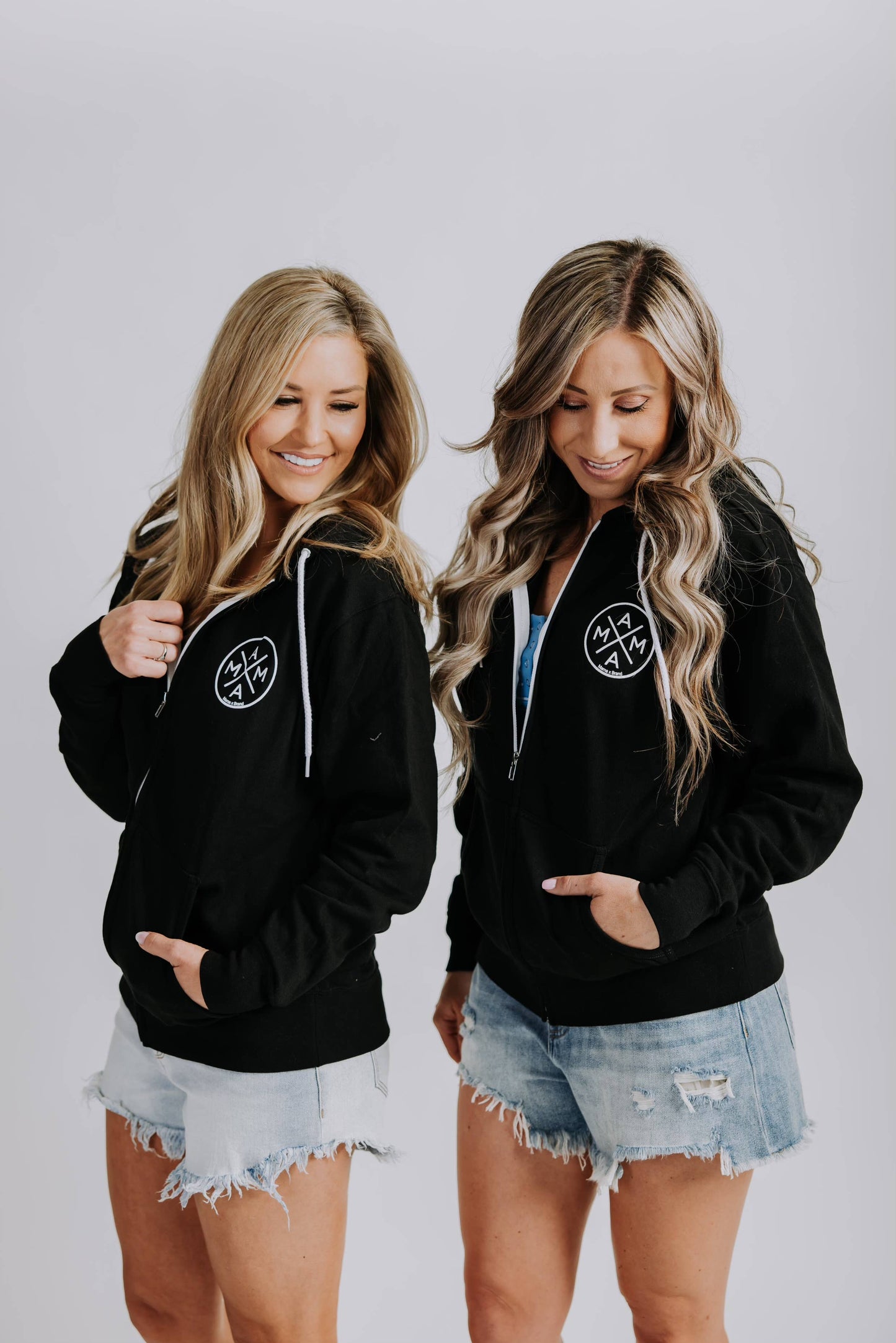 Mama X™ Zip Up Sweatshirt - Black