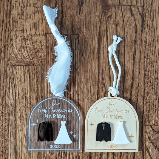 First Christmas As Mr. & Mrs. Ornament