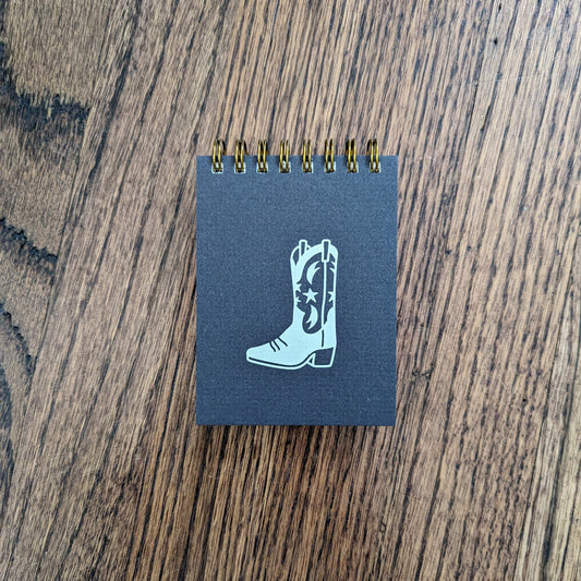 Cowboy Boot Mini Jotter Notebook