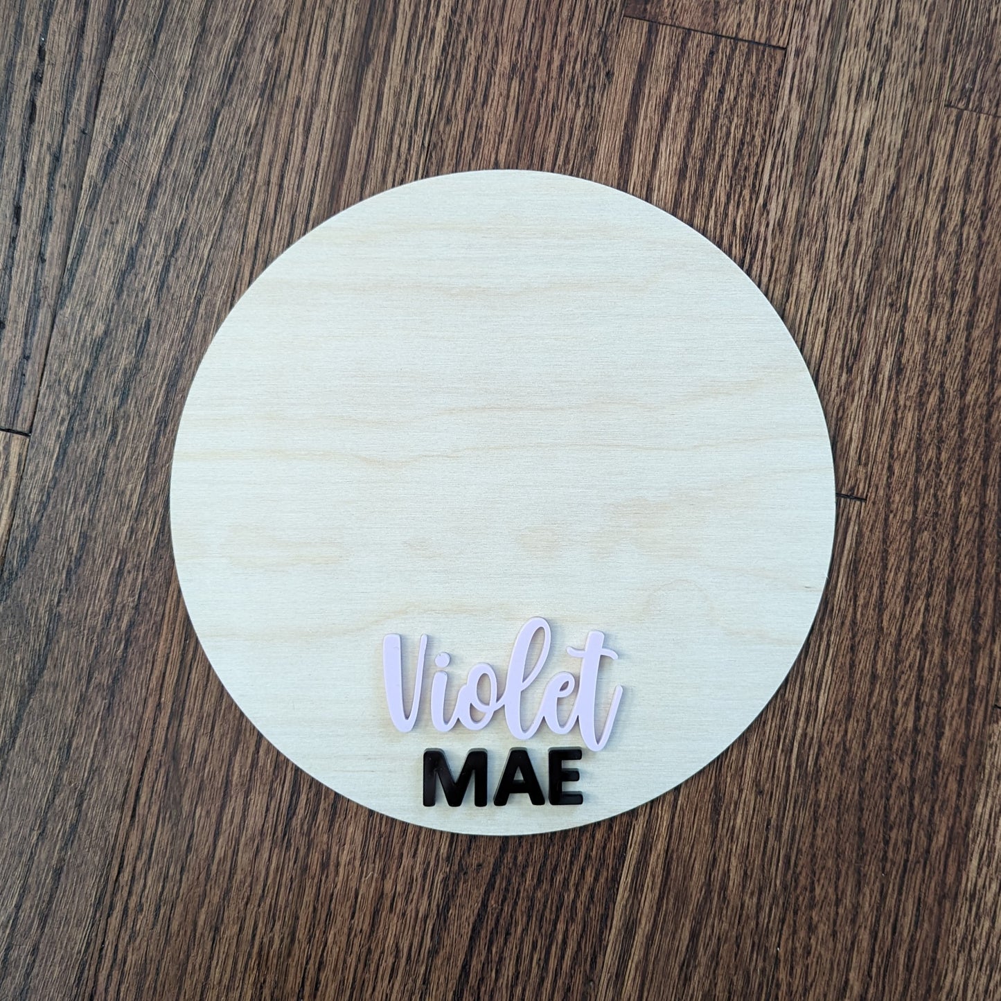 Newborn Baby Footprints Nursery Sign