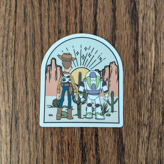 Friends Cowboy Sticker