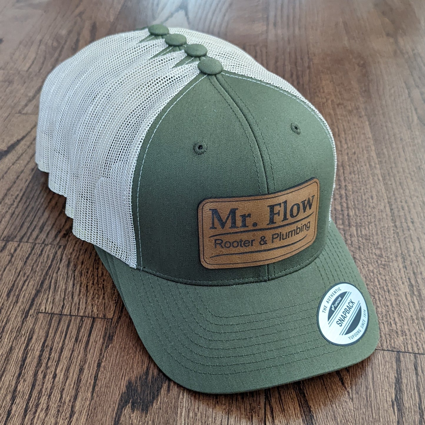 Small Business Leather Patch Hats | Small Business Branding