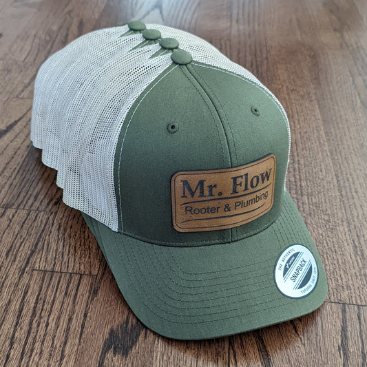 Small Business Leather Patch Hats | Small Business Branding