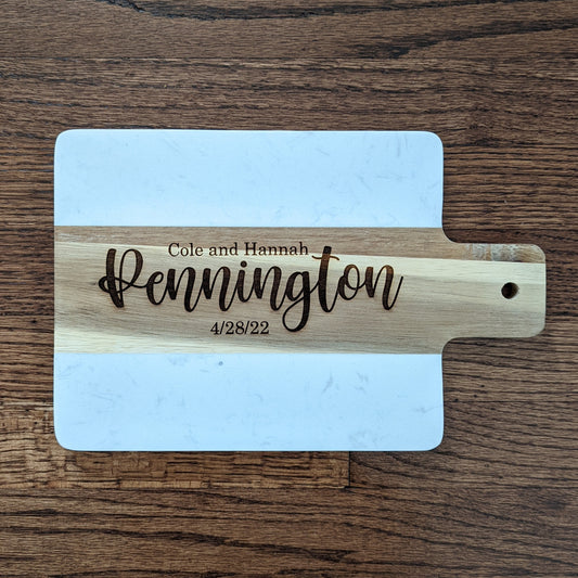 Personalized Names and Date Serving Board