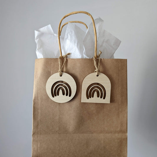 Boho Rainbow Ornament | Gift Tag | Party Favor