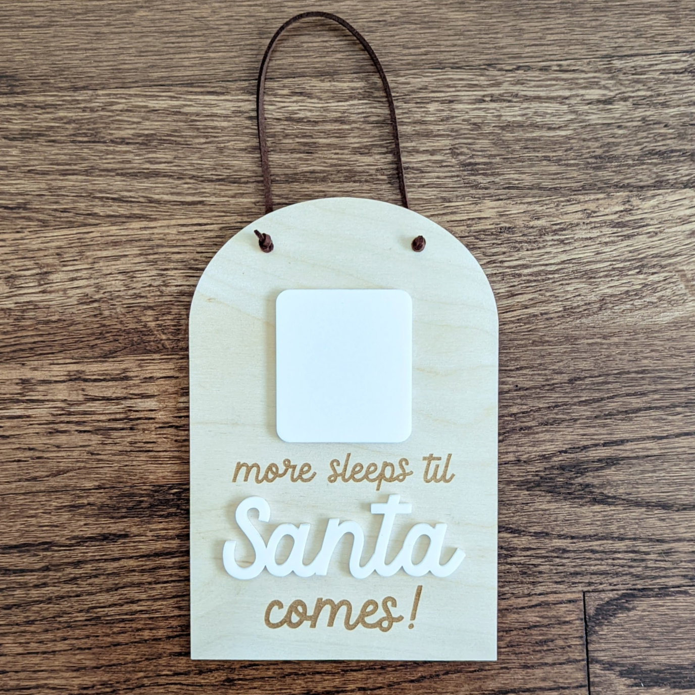 Sleeps til Santa Countdown Sign