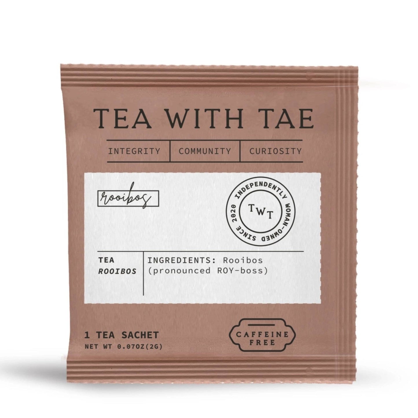 Rooibos Herbal Antioxidant Tea - Individually Wrapped Tea Bag