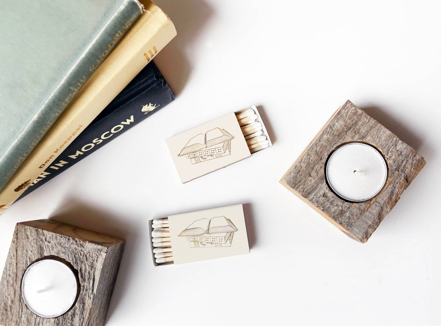 Book Lover Matchbox | Bibliophile Matches | Literary Candle