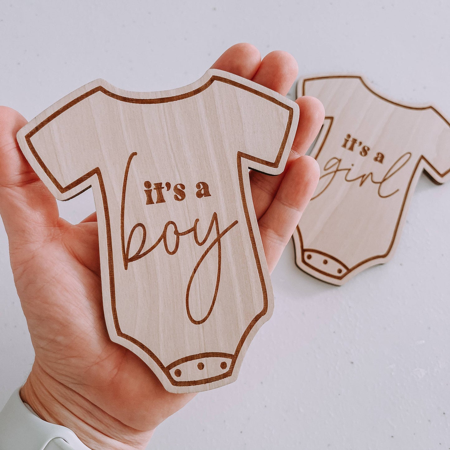 It's a Boy/Girl Birth Announcement, Newborn Photo Prop