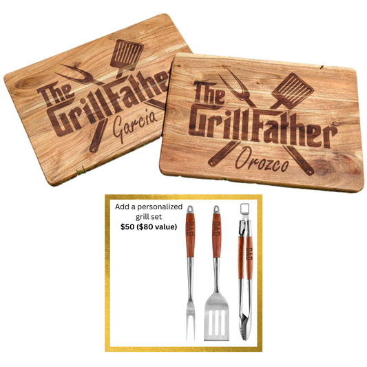 Personalized The GrillFather cutting board