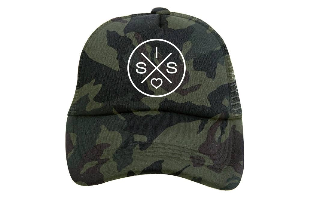 Sis X Green Camo Trucker Hat