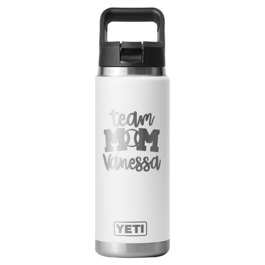 Personalized Team Mom Yeti Rambler 26 oz