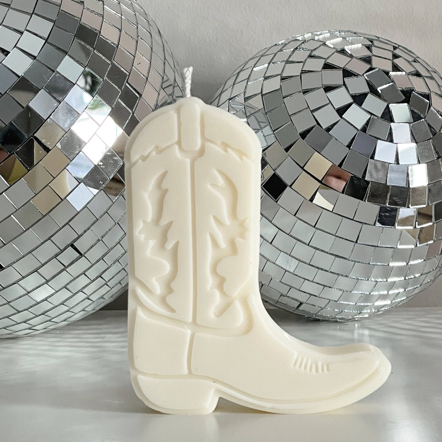 Cowboy boot nashville shape candles