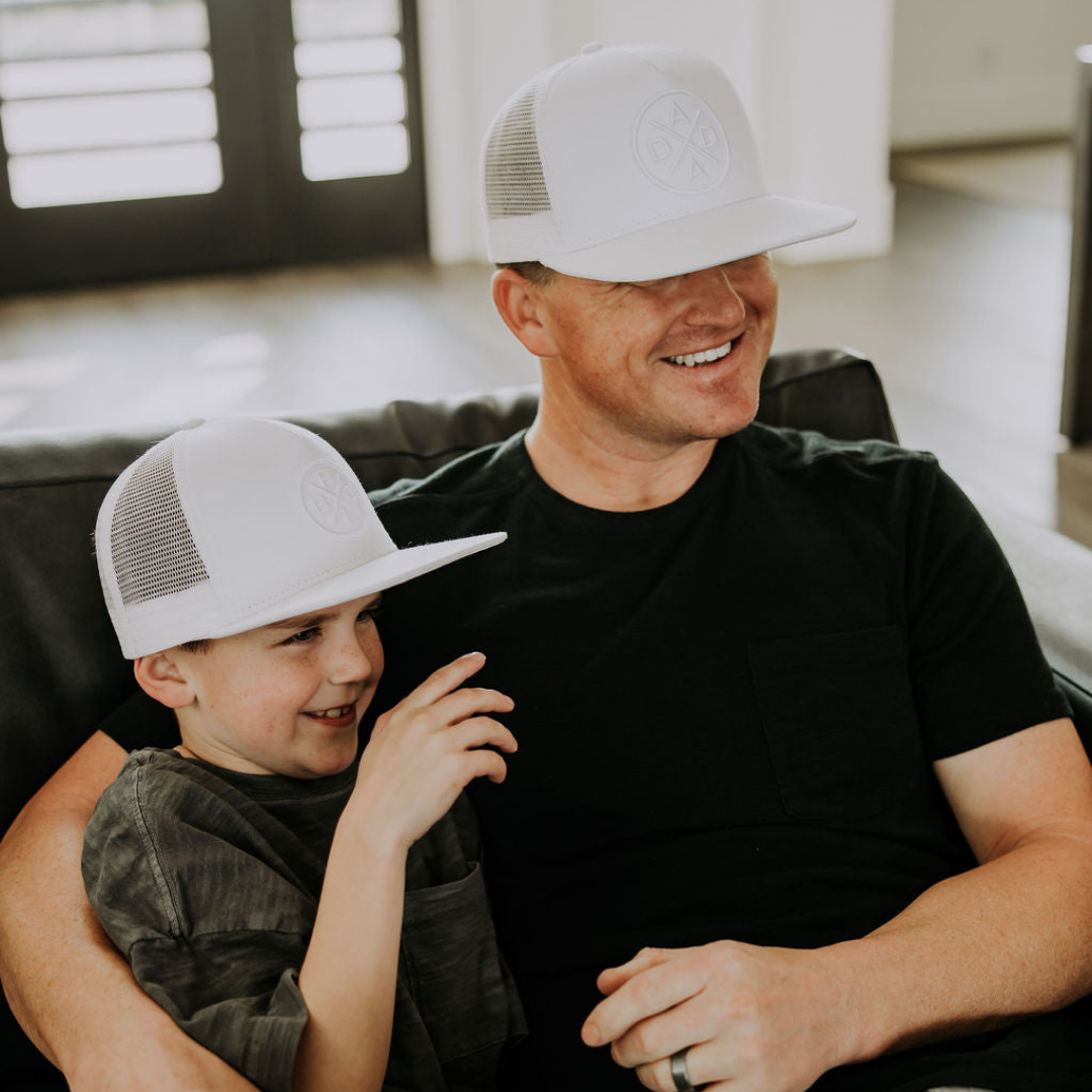 Dada X™ Whiteout Premium Trucker Hat - Stitched 3D Logo