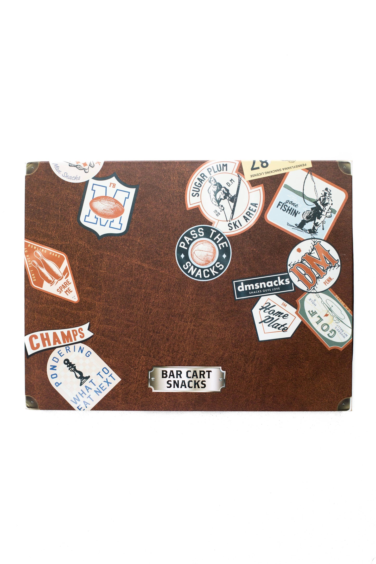 Bar Cart Snacks - 12 Gift Tin Vintage Sports Theme Set